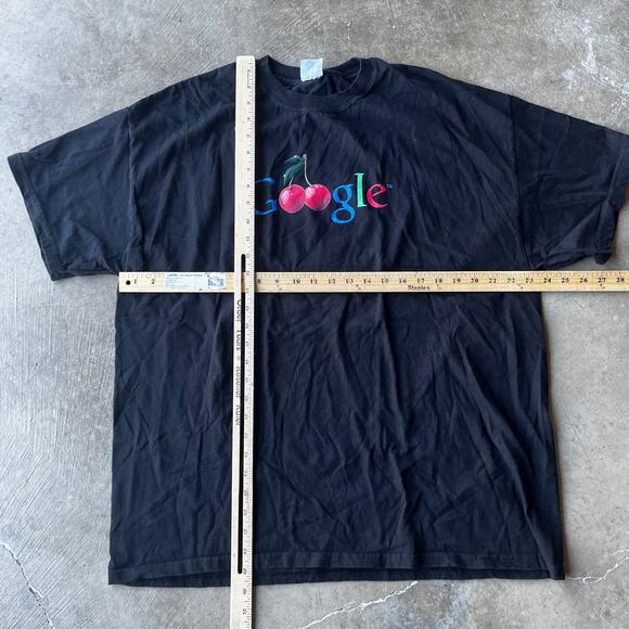 VINTAGE Y2K GOOGLE CHERRY FESTIVAL PARODY T-SHIRT FUNNY GRAPHIC FITS MENS XL - Picture 5 of 5